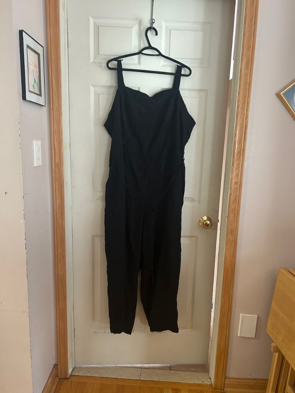 Old Navy Cami Wide Leg Jumpsuit Romper Black Size 3x